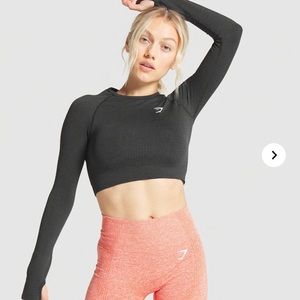 Gymshark viral seamless cropped long sleeve S